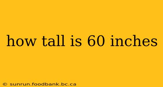 how tall is 60 inches