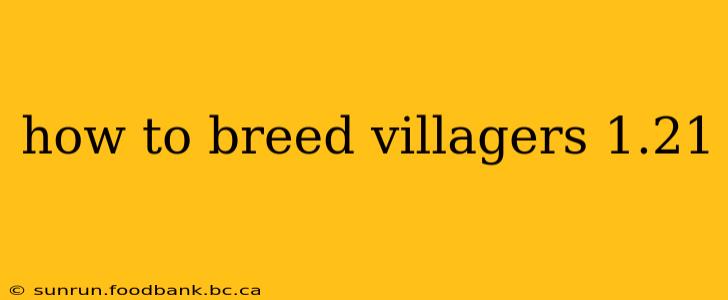 how to breed villagers 1.21