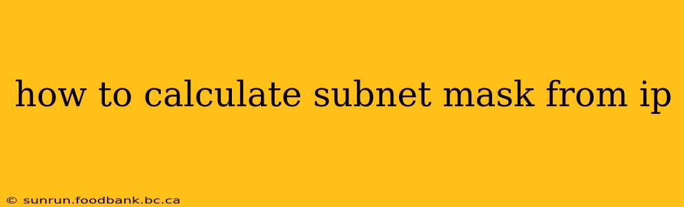how to calculate subnet mask from ip