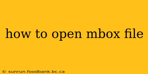 how to open mbox file