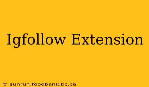 Igfollow Extension