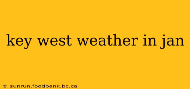 key west weather in jan