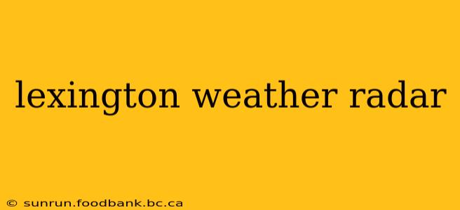 lexington weather radar