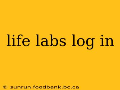 life labs log in