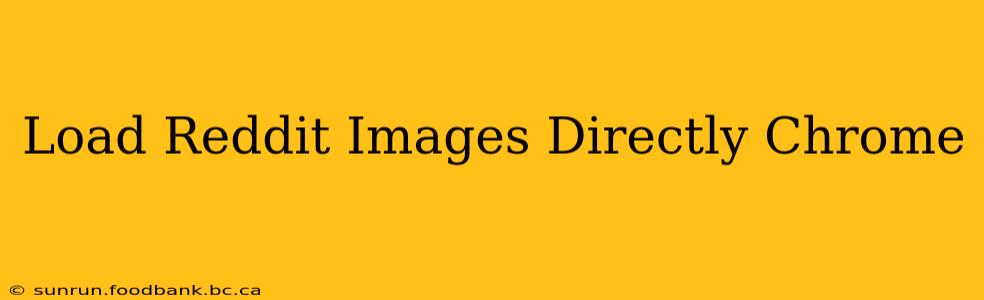 Load Reddit Images Directly Chrome