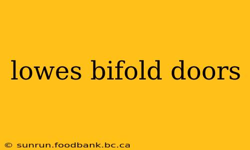 lowes bifold doors