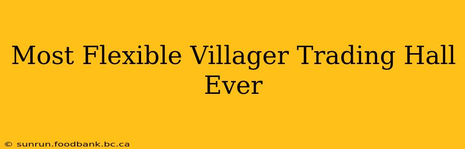 Most Flexible Villager Trading Hall Ever