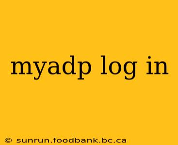 myadp log in
