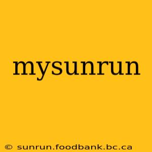 mysunrun