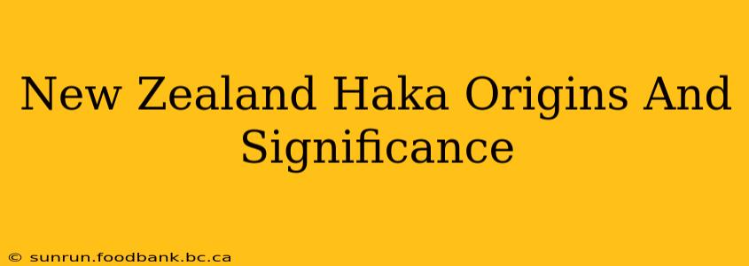 New Zealand Haka Origins And Significance