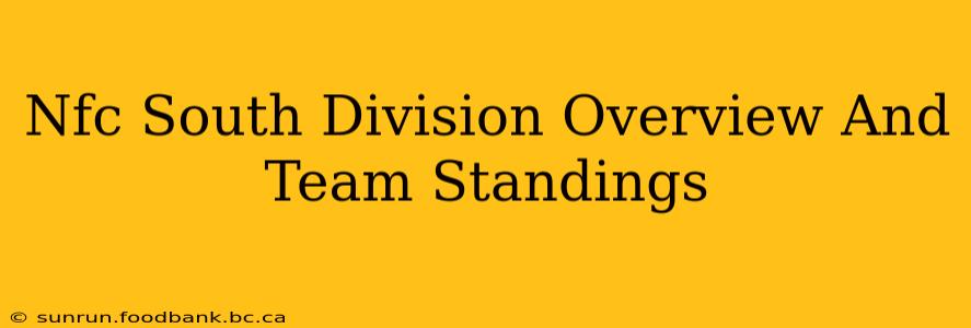 Nfc South Division Overview And Team Standings