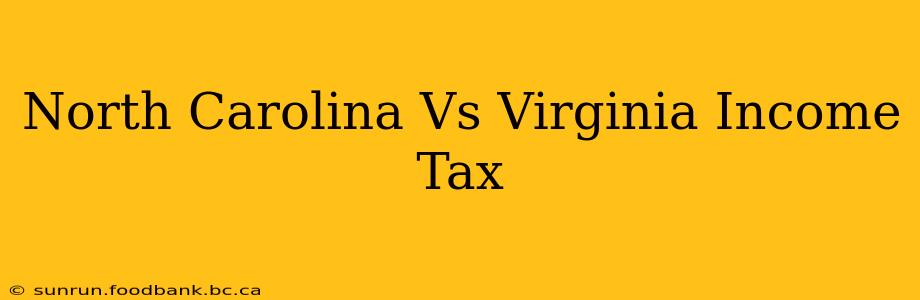 North Carolina Vs Virginia Income Tax