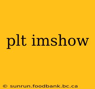 plt imshow