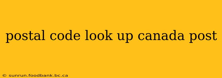 postal code look up canada post