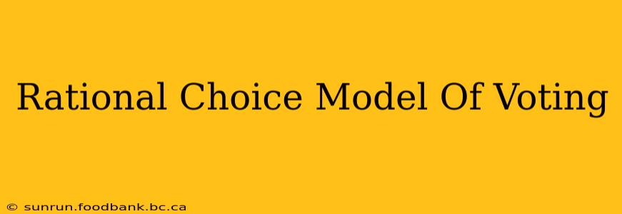 Rational Choice Model Of Voting