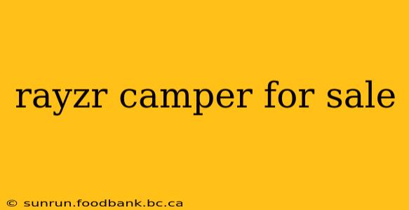 rayzr camper for sale