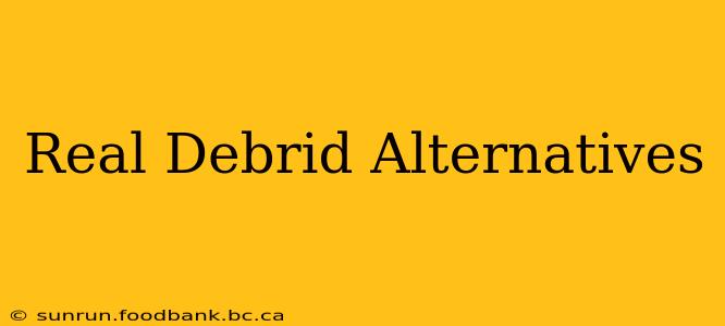 Real Debrid Alternatives