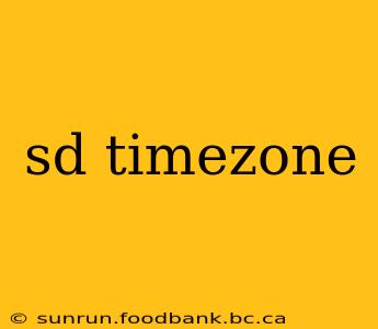 sd timezone