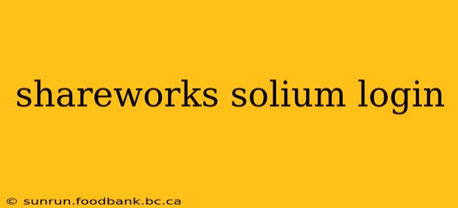 shareworks solium login