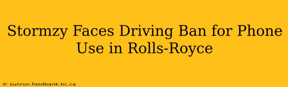 Stormzy Faces Driving Ban for Phone Use in Rolls-Royce