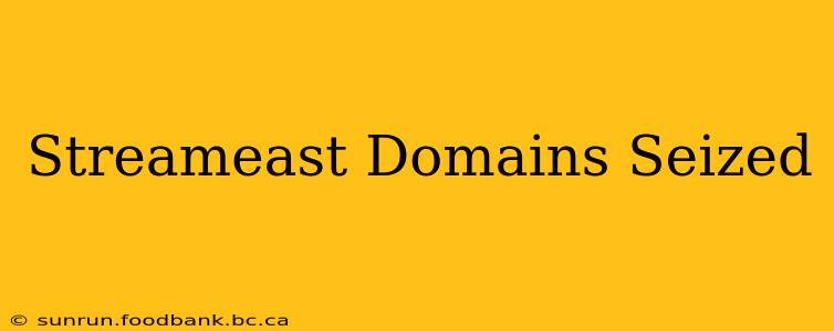 Streameast Domains Seized