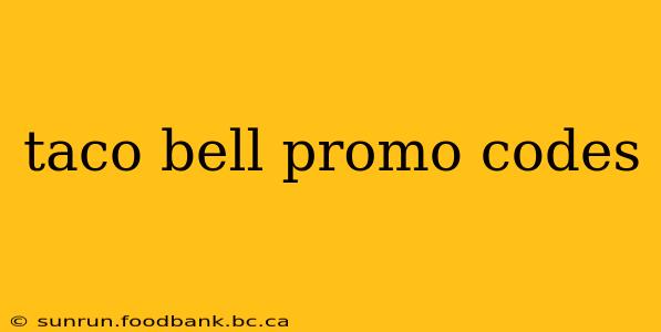 taco bell promo codes