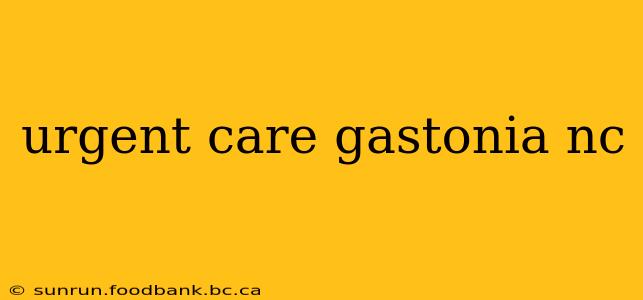 urgent care gastonia nc