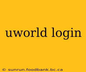 uworld login