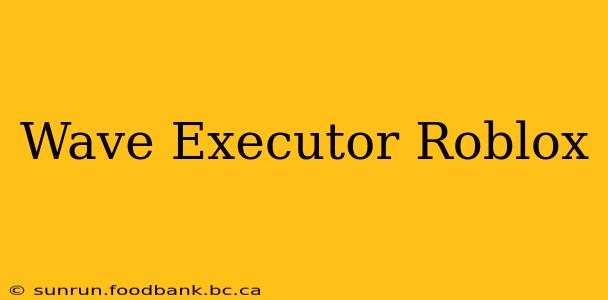 Wave Executor Roblox