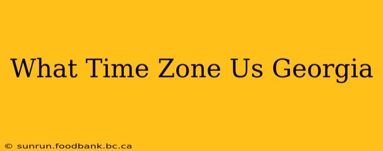 What Time Zone Us Georgia